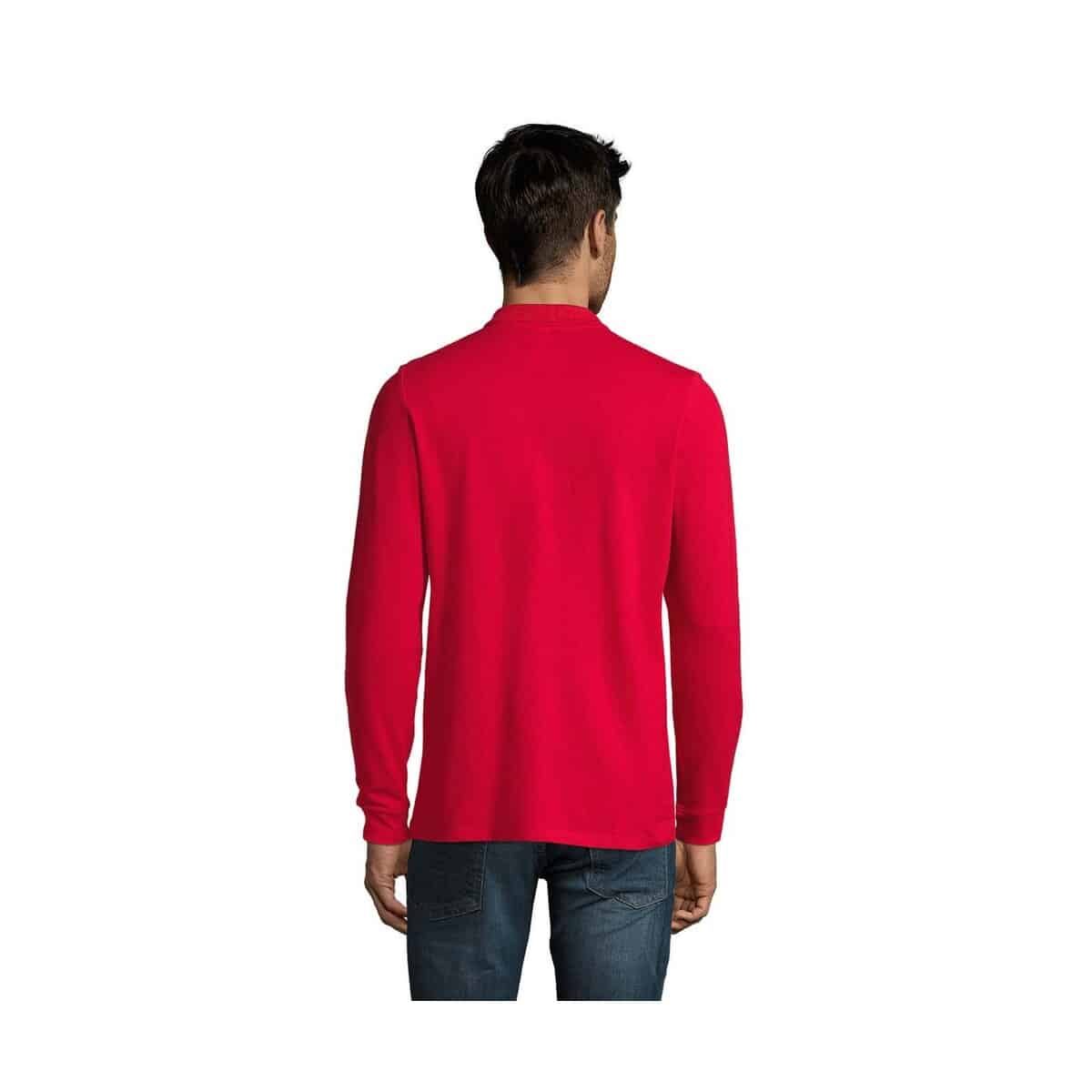 PERFECT MEN LSL POLO 180g PERFECT LSL MEN s02087-rd-back