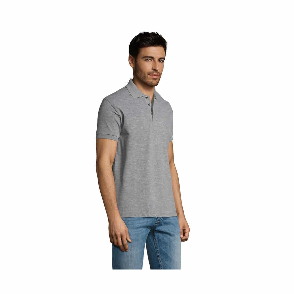 PRIME Męskie polo 200g PRIME MEN s00571-gy-side