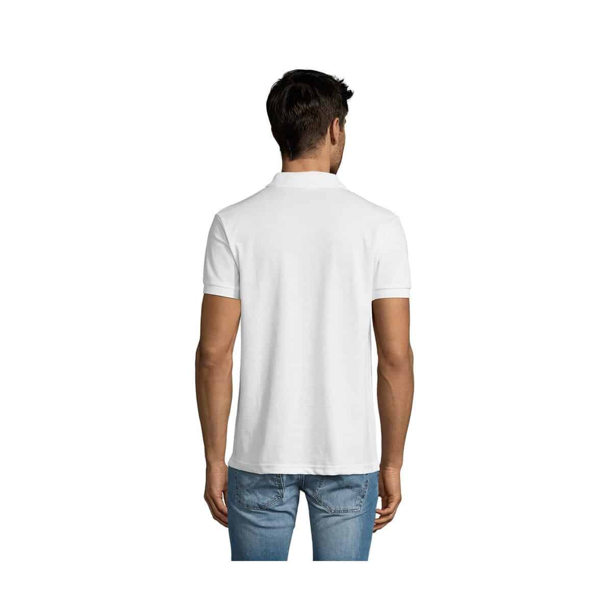 PRIME Męskie polo 200g PRIME MEN s00571-wh-back