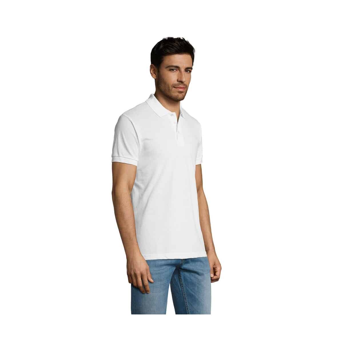 PRIME Męskie polo 200g PRIME MEN s00571-wh-side