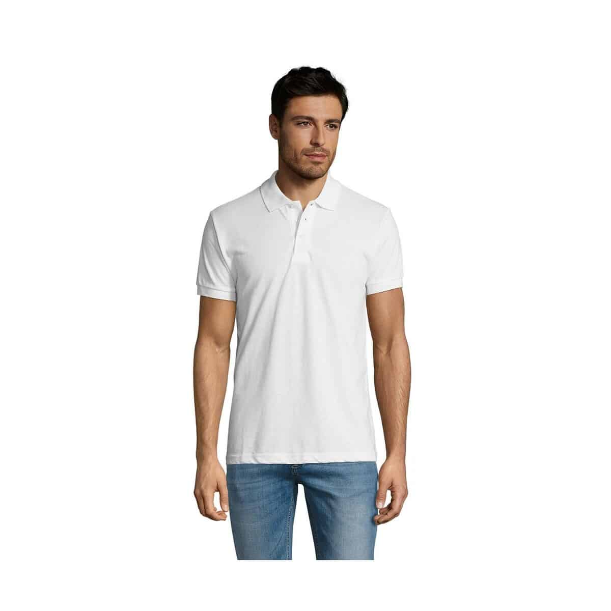 PRIME Męskie polo 200g PRIME MEN s00571-wh