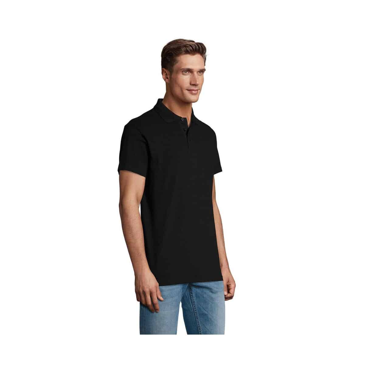 SPRING II MEN Polo 210g SPRING II s11362-bk-side