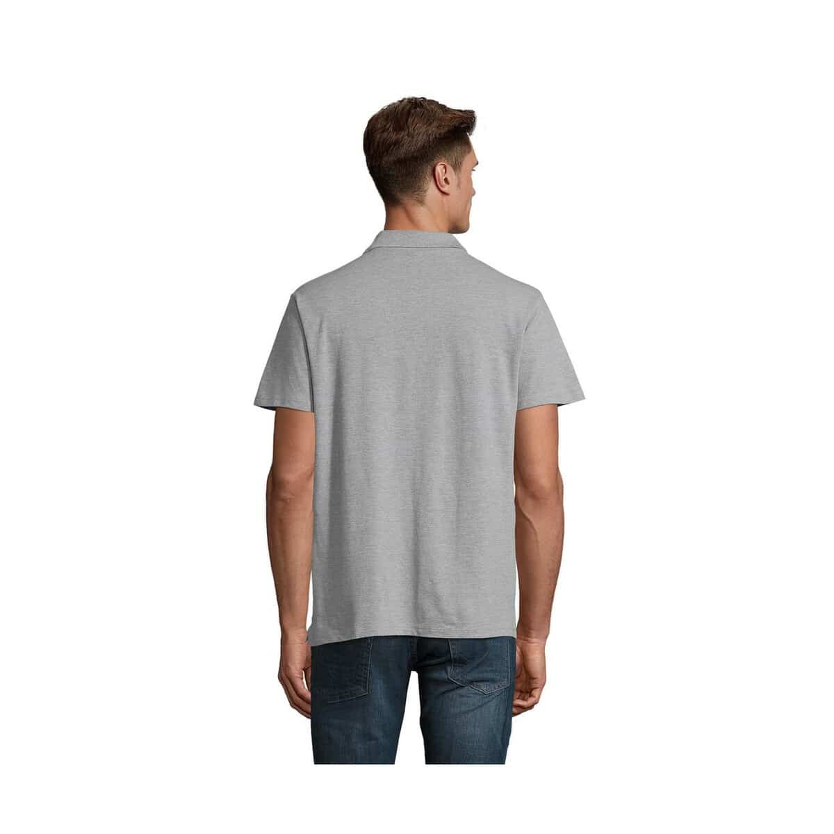 SPRING II MEN Polo 210g SPRING II s11362-gy-back