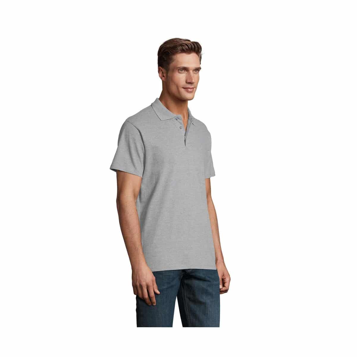 SPRING II MEN Polo 210g SPRING II s11362-gy-side