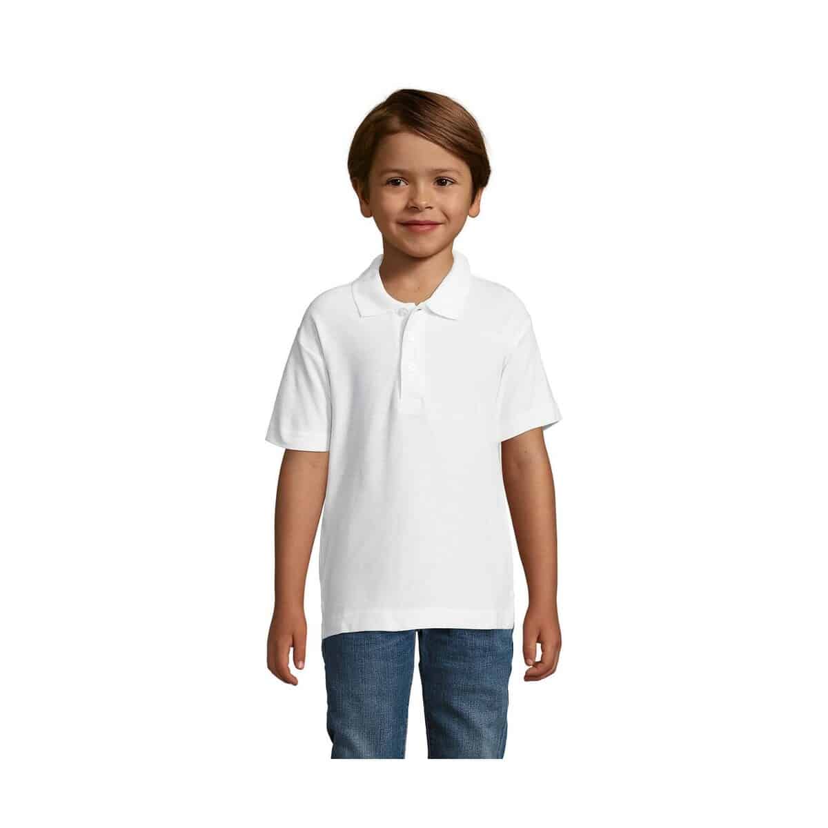 SUMMER II KIDS Polo 170g SUMMER II KIDS s11344-wh