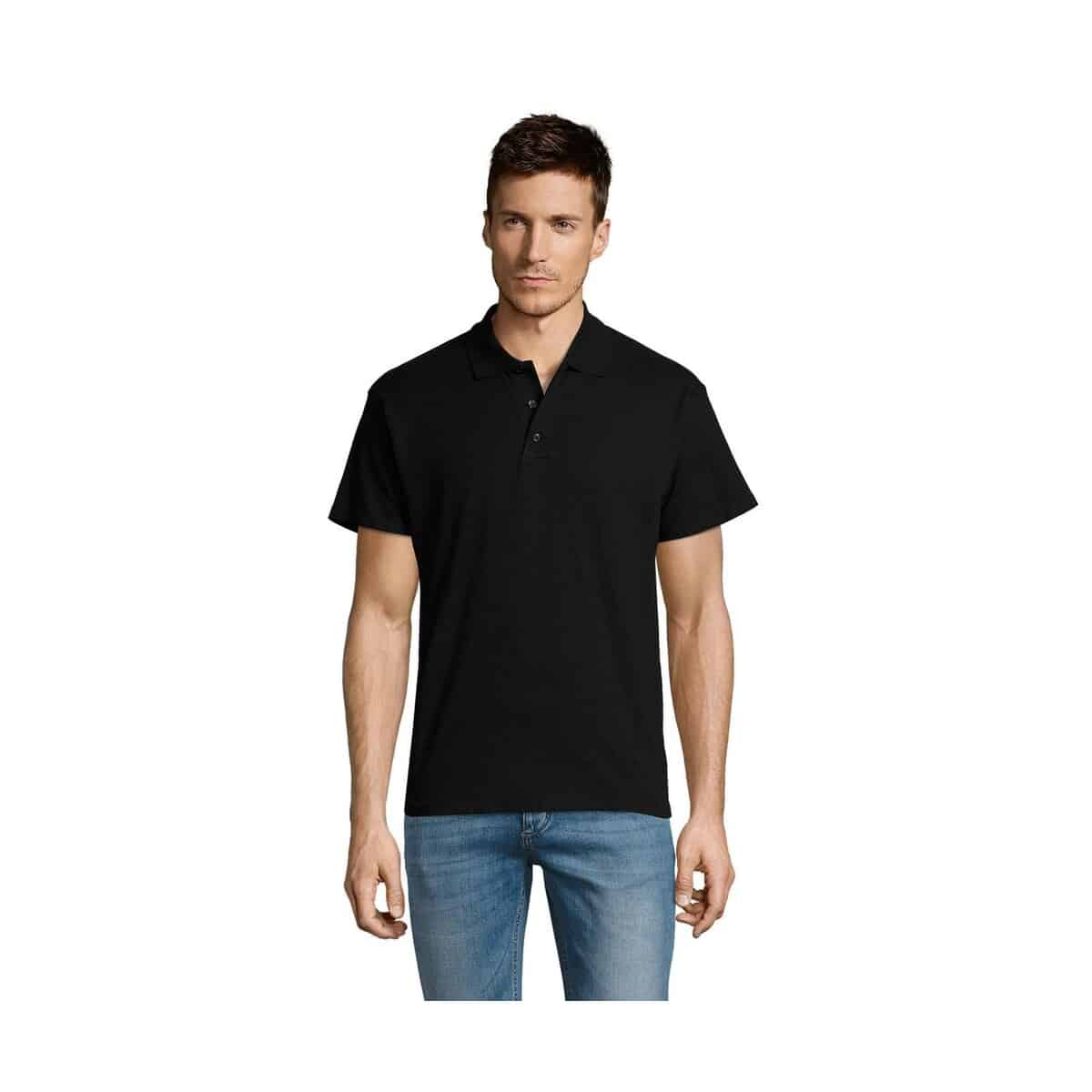 SUMMER II MEN polo 170g SUMMER II s11342-bk