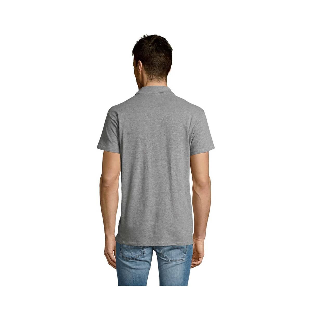 SUMMER II MEN polo 170g SUMMER II s11342-gy-back