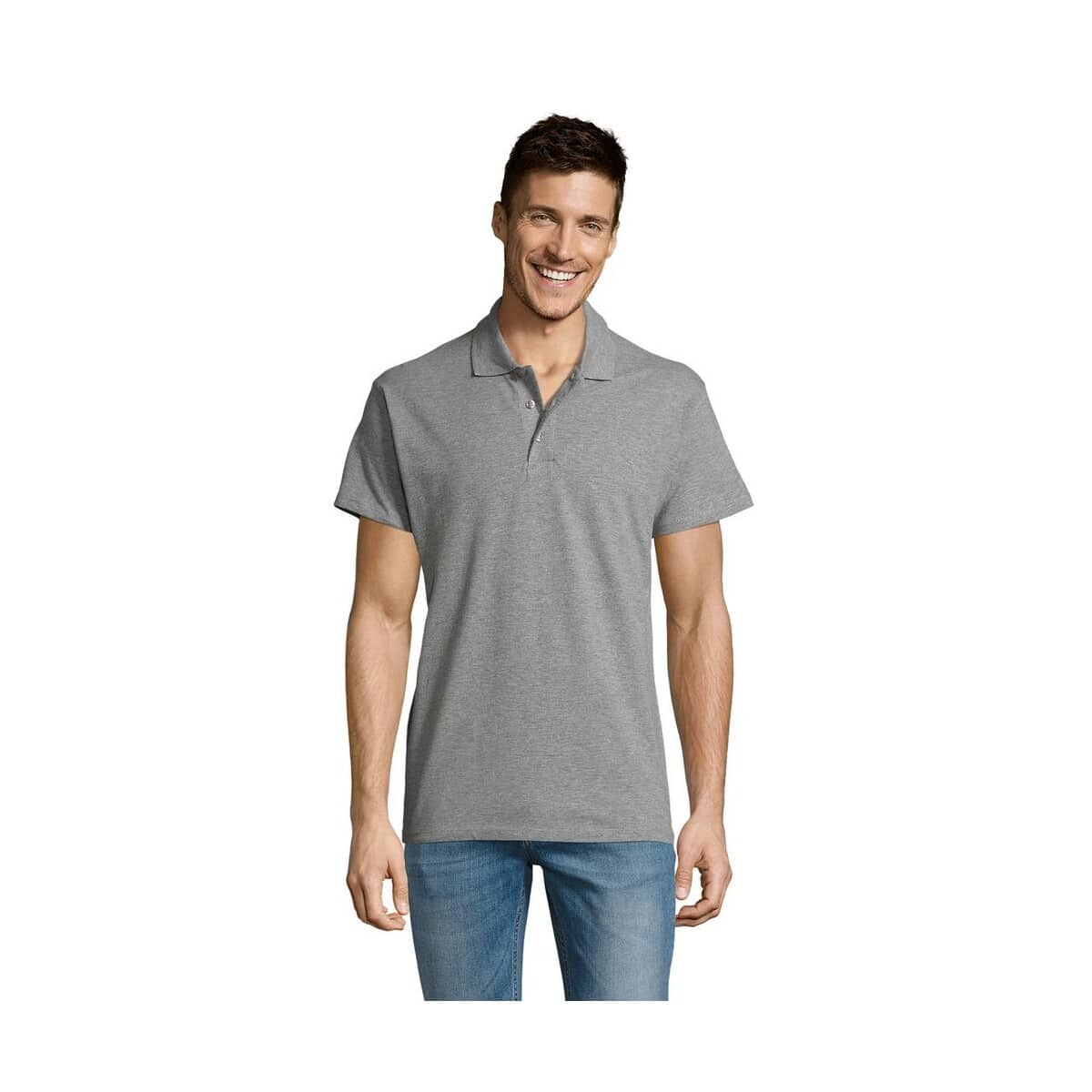 SUMMER II MEN polo 170g SUMMER II s11342-gy