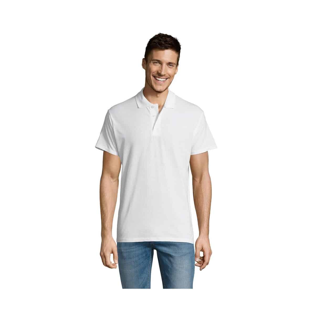 SUMMER II MEN polo 170g SUMMER II s11342-wh