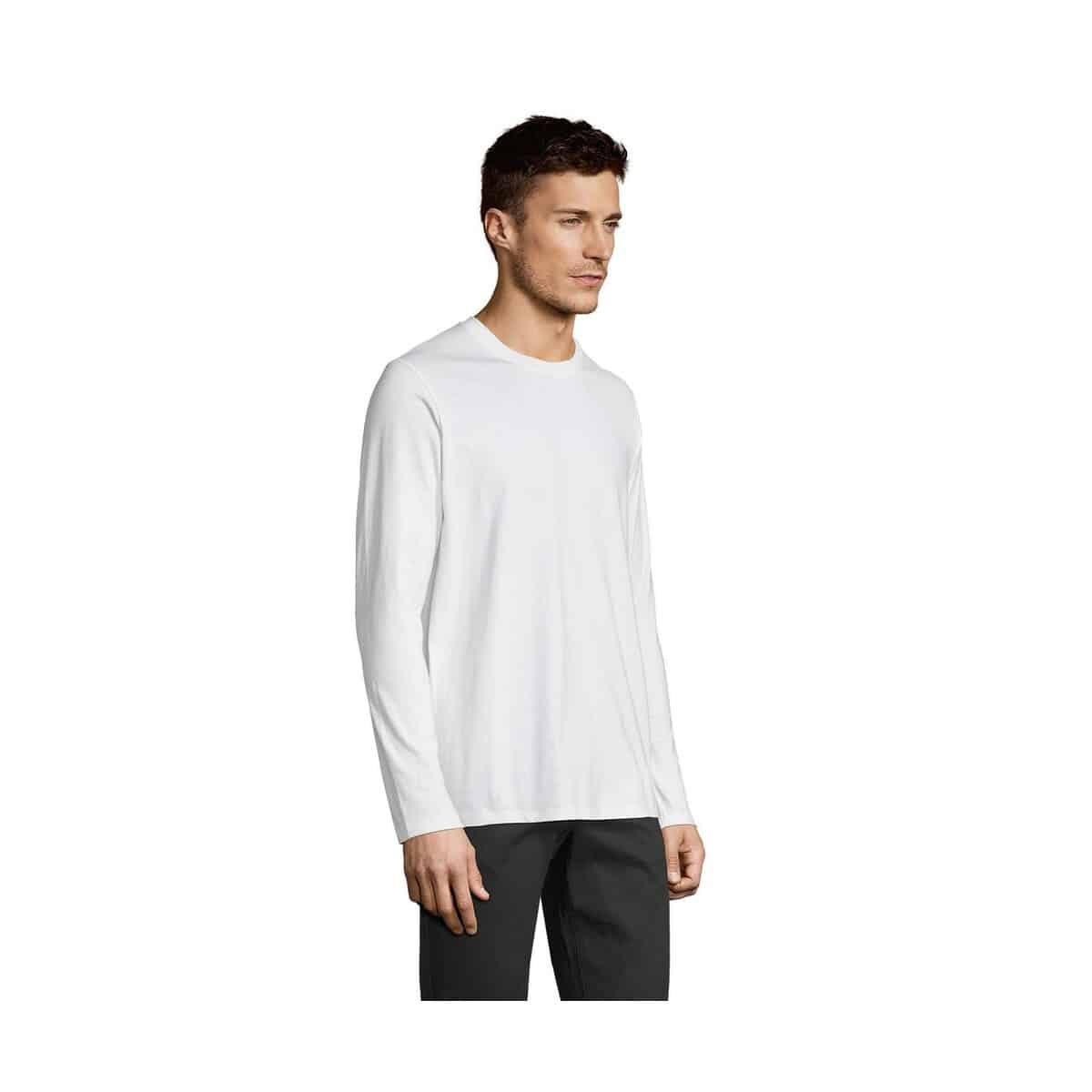 IMPERIAL LSL MEN t-shirt 190g IMPERIAL LSL MEN s02074-wh-side