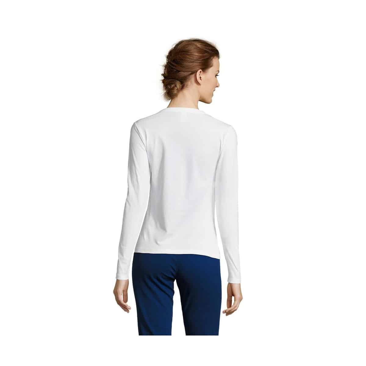 MAJESTIC Damski T-SHIRT 150g MAJESTIC s11425-wh-back