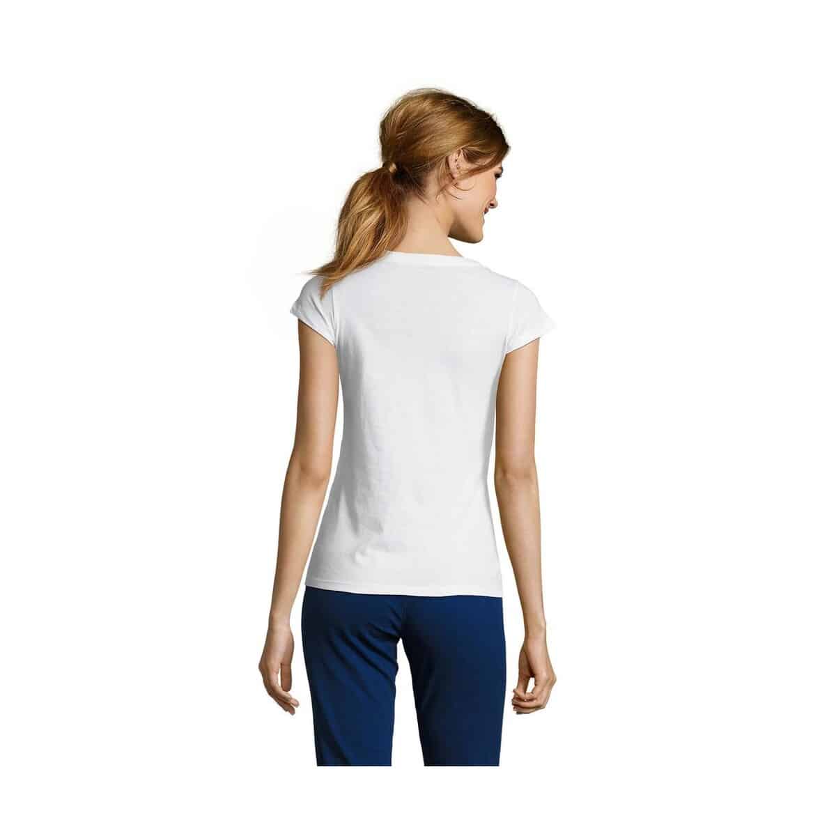 MOON Damski T-SHIRT 150g MOON s11388-wh-back