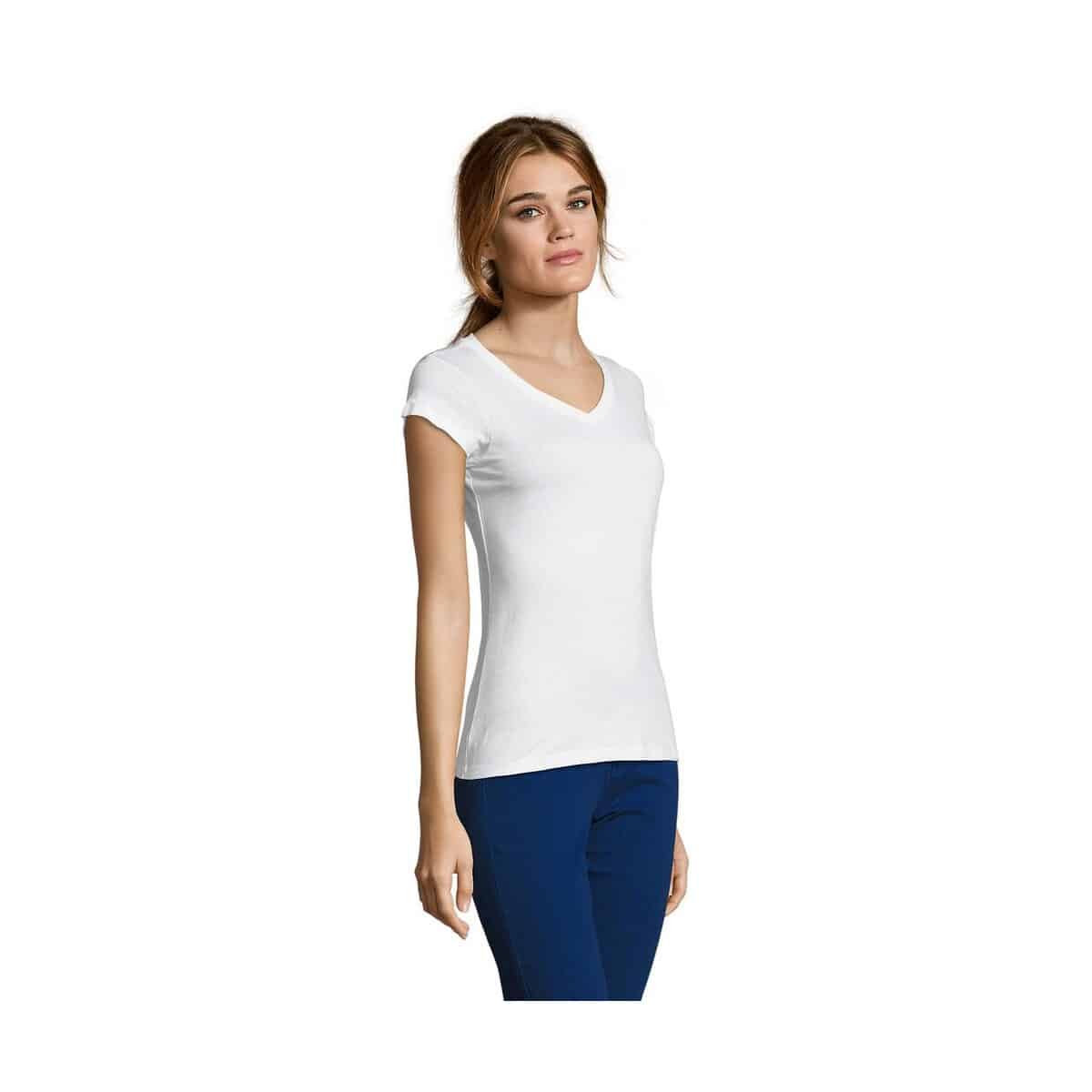 MOON Damski T-SHIRT 150g MOON s11388-wh-side