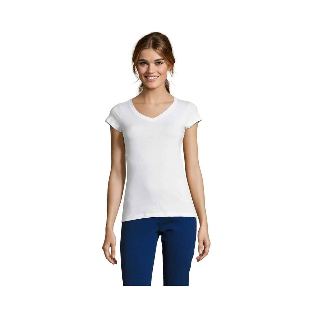 MOON Damski T-SHIRT 150g MOON s11388-wh