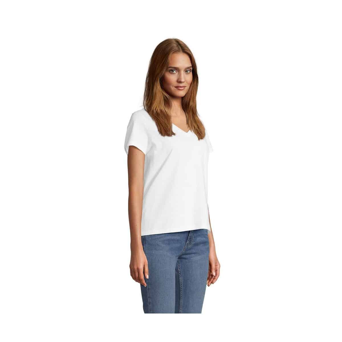 REGENT V T-SHIRT WOMEN REGENT V WOMEN s04766-wh-side
