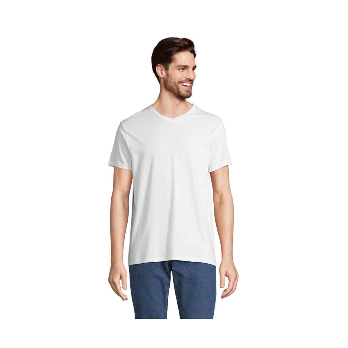 REGENT V V-NECK T-SHIRT REGENT V s04765-wh