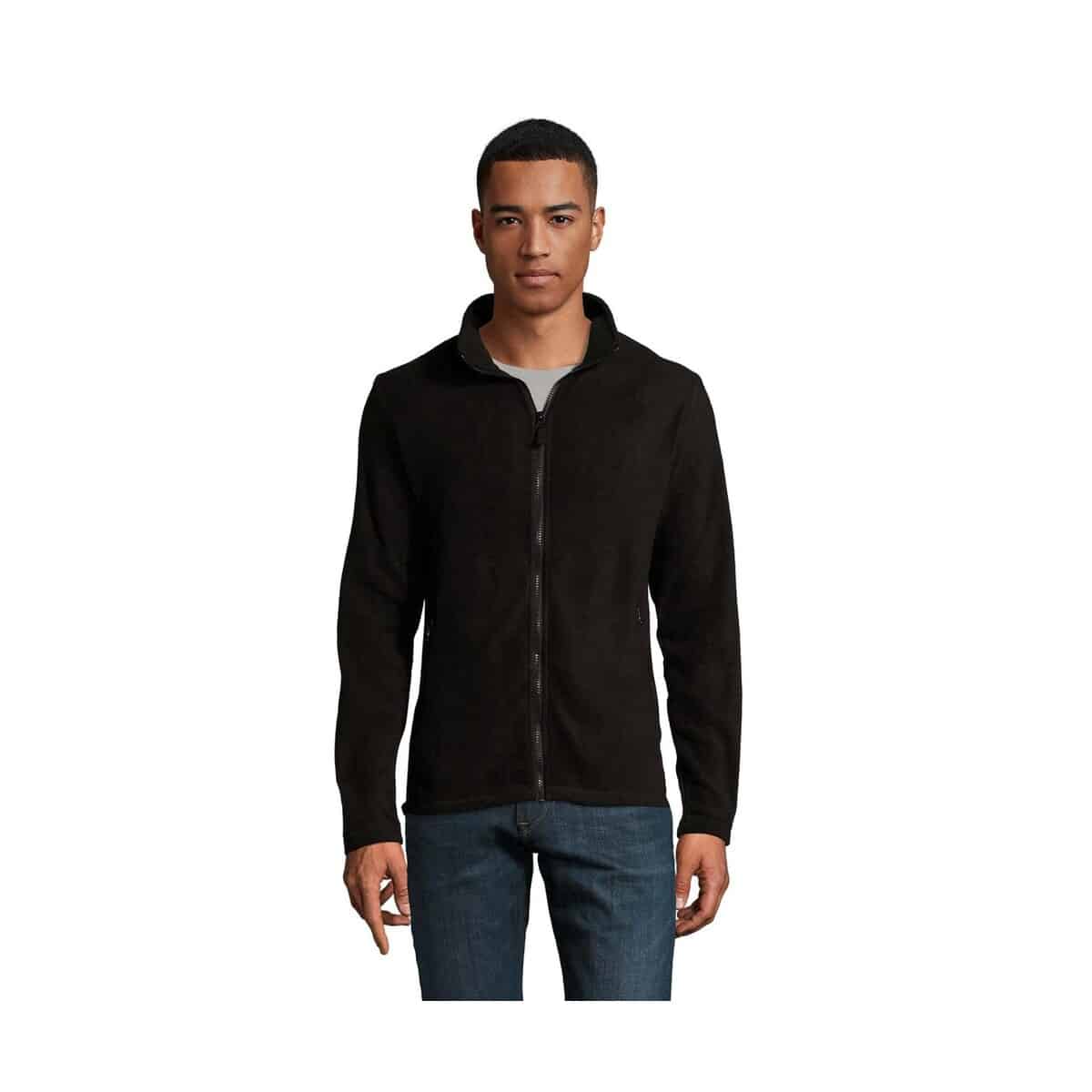 NORMAN Męski polar 220g NORMAN MEN s02093-bk
