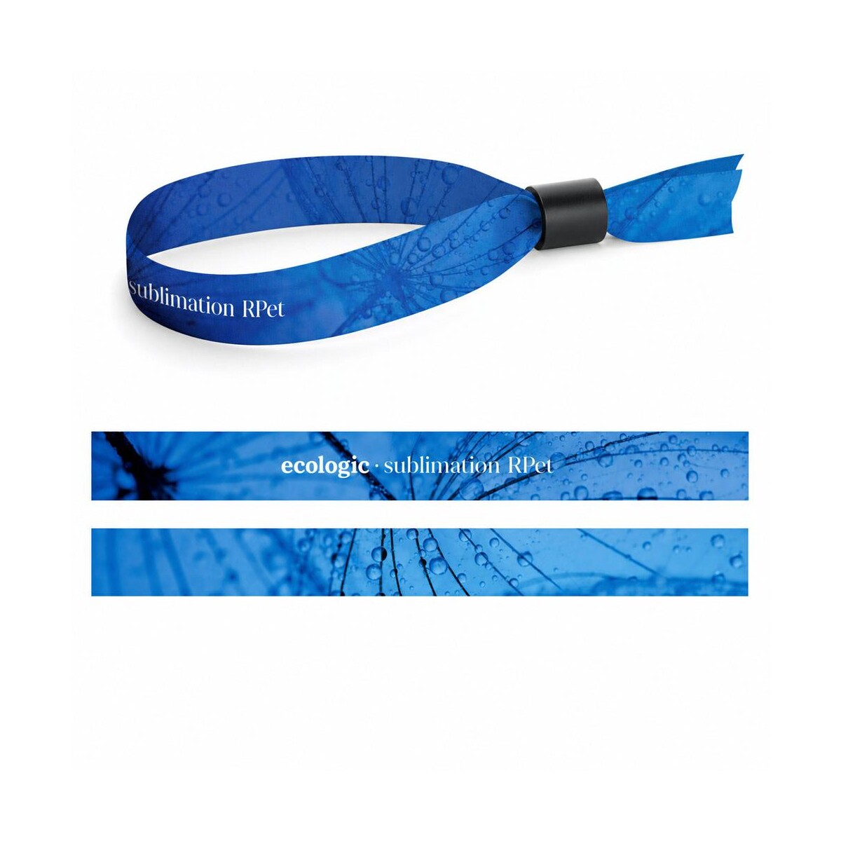 Wydrukowana próbka Smycz SUBLIMATION Slim II (15 mm) wykonana z poliestru z recyklingu (100% rPET) 75054s_301