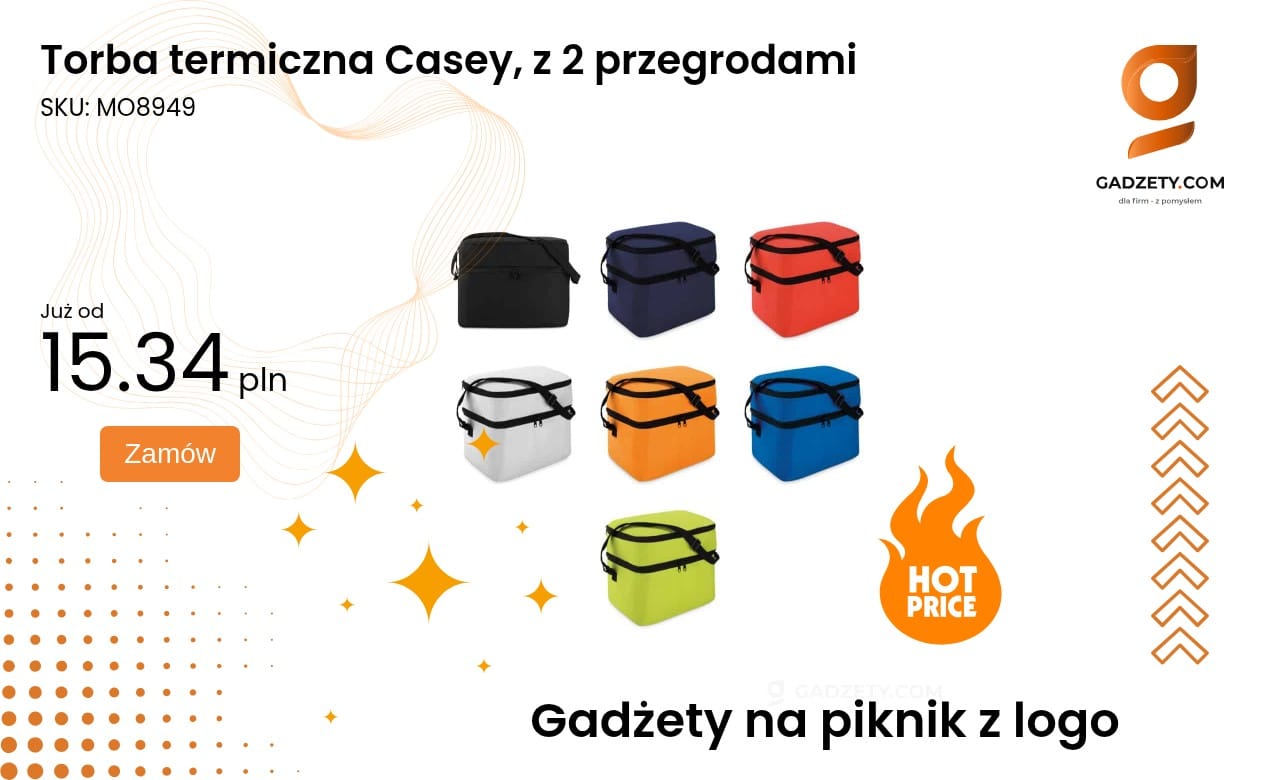 Torba termiczna Casey, z 2 przegrodami Torba termiczna Casey z dwoma przegrodami