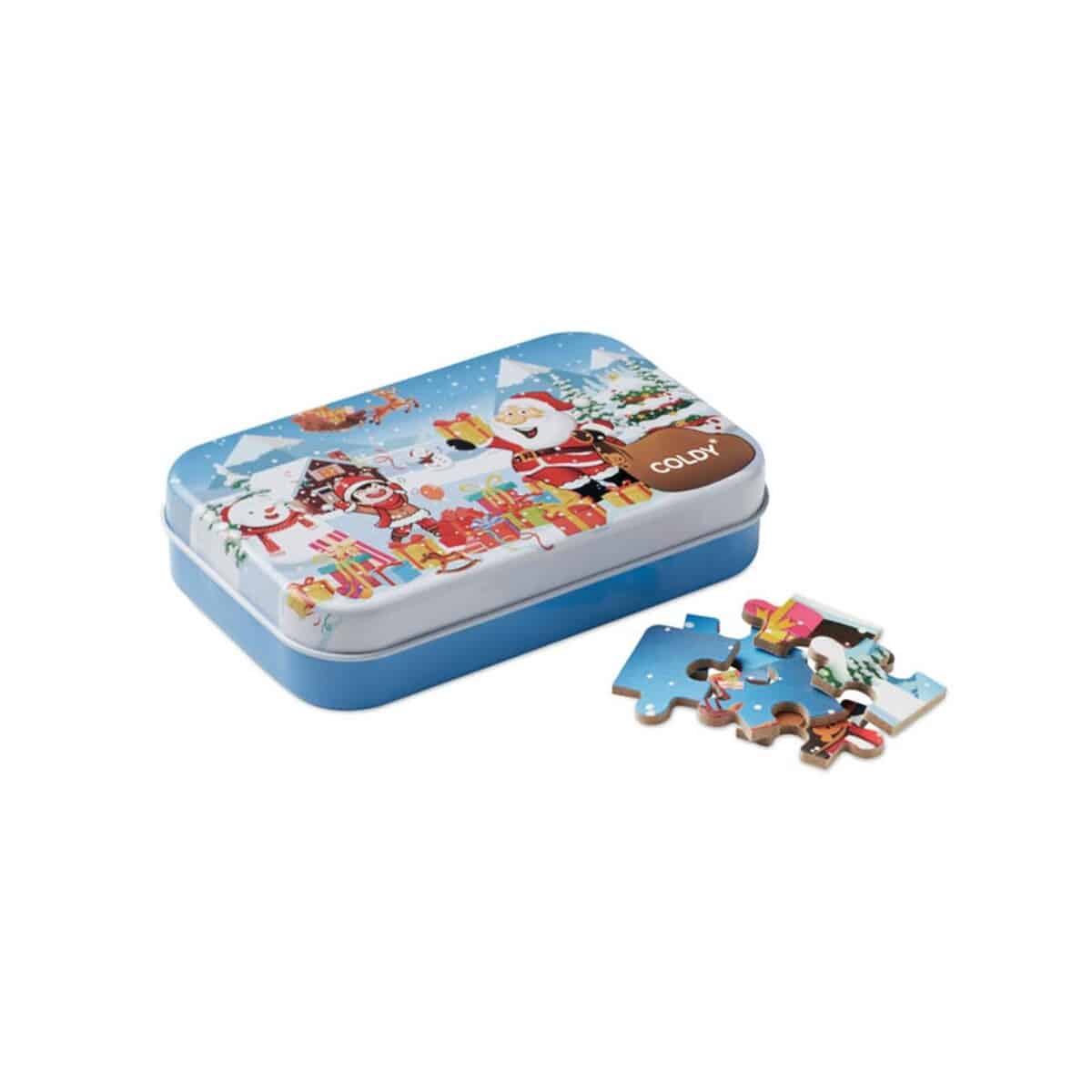 Świąteczne, drewniane puzzle PAZURU cx1507-00-print