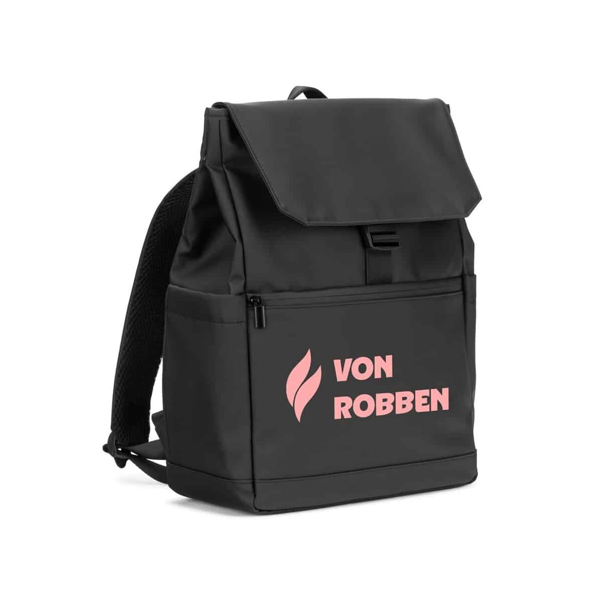 AZORES BAG. Plecak na laptopa (16") z PU, z klapką zakrywającą wszystkie komory 92578_103-logo