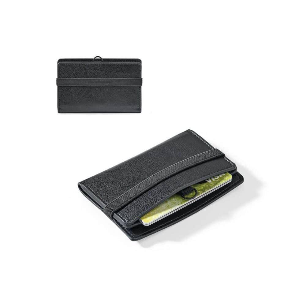 GLENN. Etui na karty wykonane z poliuretanu, zamykane na gumkę 95128_set