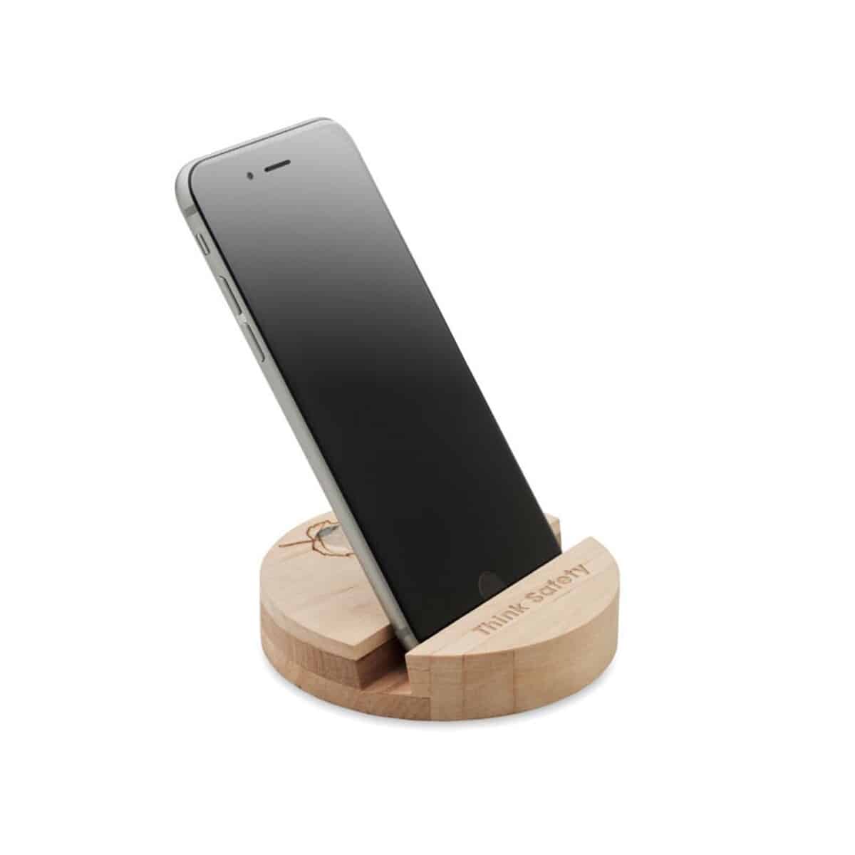 Stojak na telefon brzozowy GROW ROUND STAND mo6691-40-print