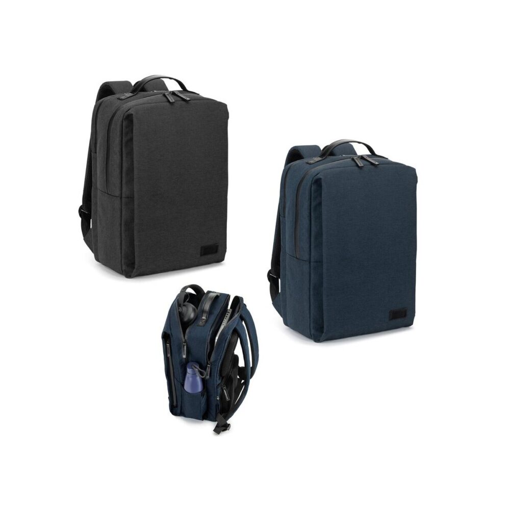 GLASGOW. Plecak na laptopa (17") wykonany z poliestru o wysokiej gęstości 600D pochodzącego z recyklingu (20L) 92542_set